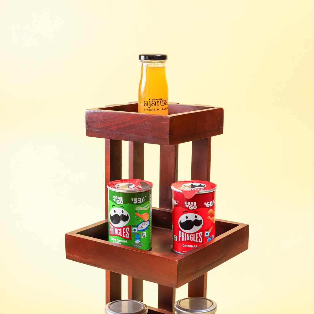 Handcrafted Wooden Tier Stand | Kitchen Counter & Table Display Stand