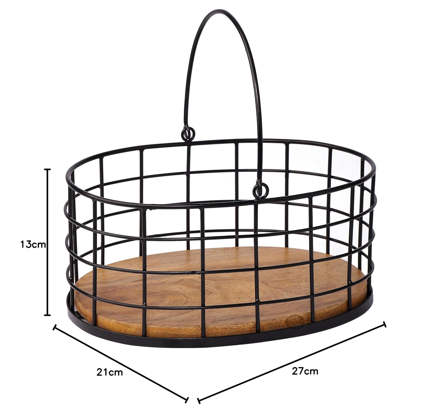 Decorative Metal Storage Basket | Fruit & Vegetable Holder for Kitchen