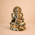 Handmade Brass Ganesh Ji Statue | Ganpati Idol for Pooja Room, Home Decor & Spiritual Gift