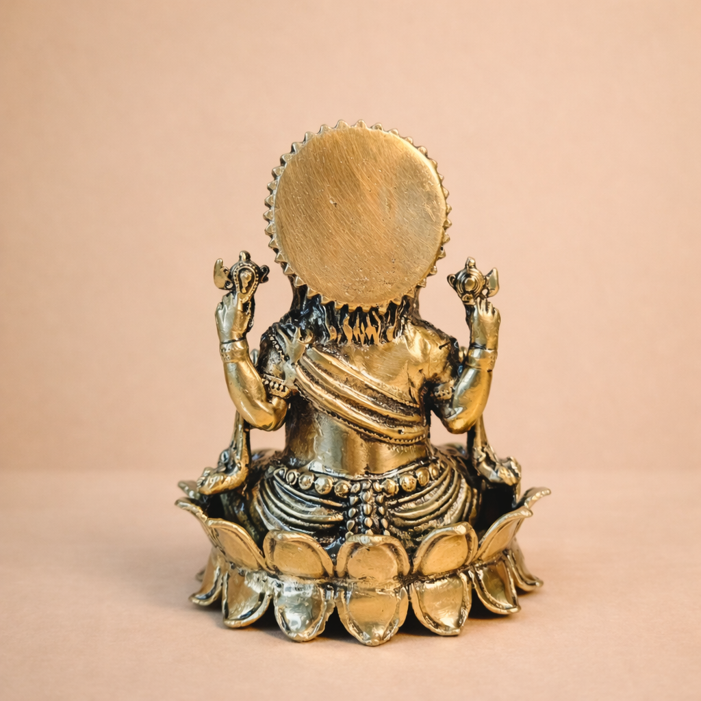 Handmade Brass Ganesh Ji Statue | Ganpati Idol for Pooja Room, Home Decor & Spiritual Gift