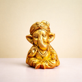 Handmade Brass Ganesh Ji Statue | Ganpati Bappa Idol for Home Temple, Office & Festive Decor