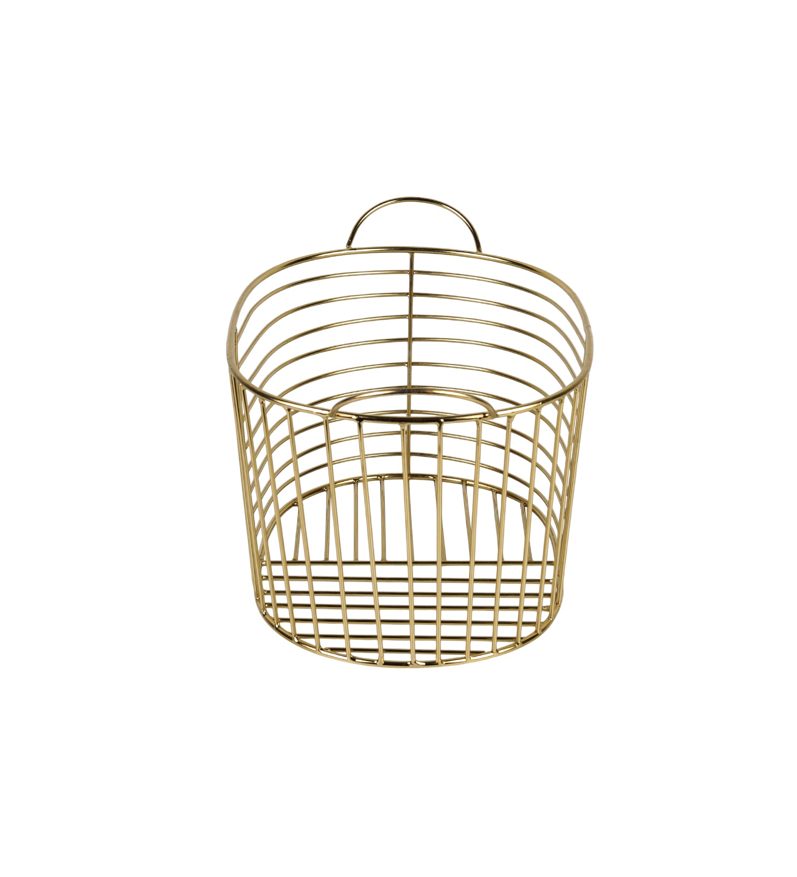 Decorative Metal Basket with Handles | Multipurpose Storage Basket